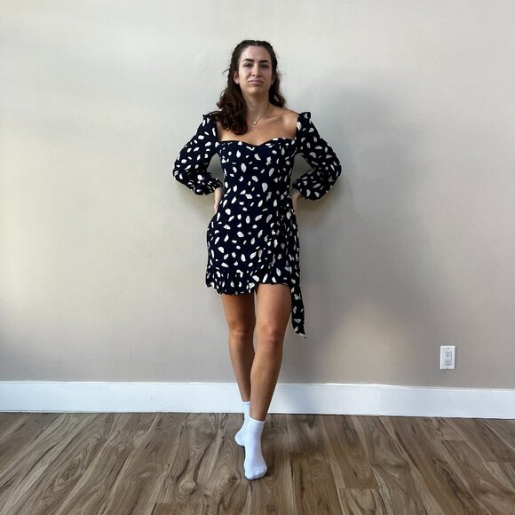 Reformation Cammi Dress | Splatter | SALE|  NEW | size 4 - Picture 1 of 5